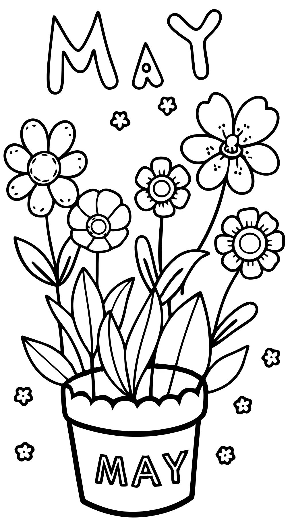 may coloring pages free printable